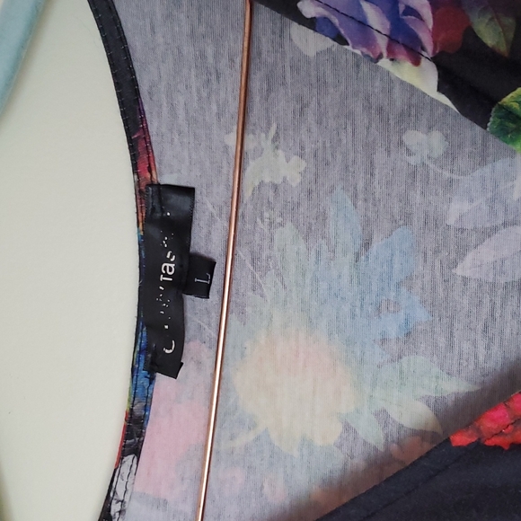 Floral printed a line dress - Picture 4 of 6